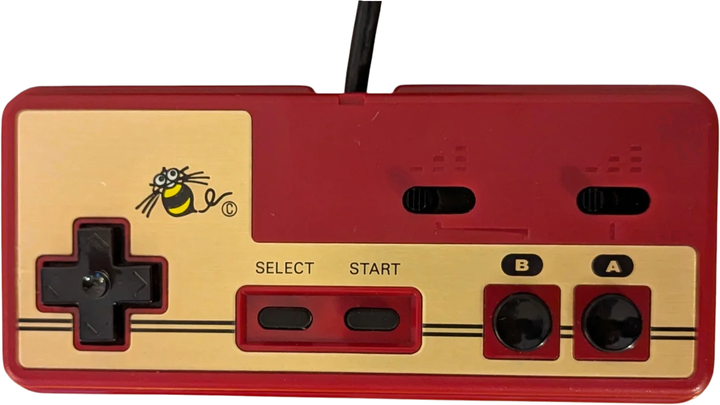Hudson Famicom Controller – Red / Gold