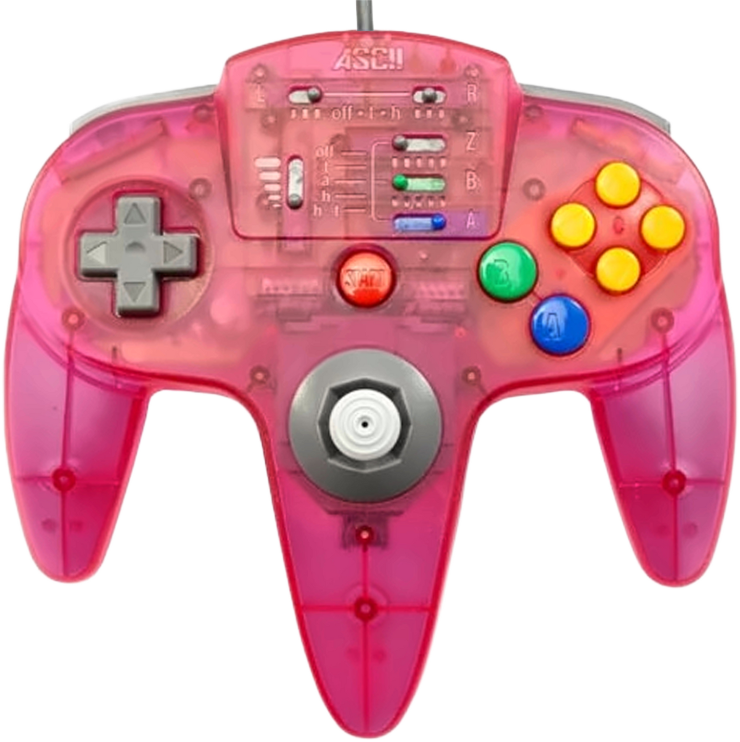 ASCII N64 Controller – Clear Red