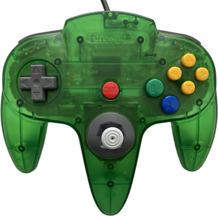 N64 Controller – Jungle Green (Clear) (Funtastic series)