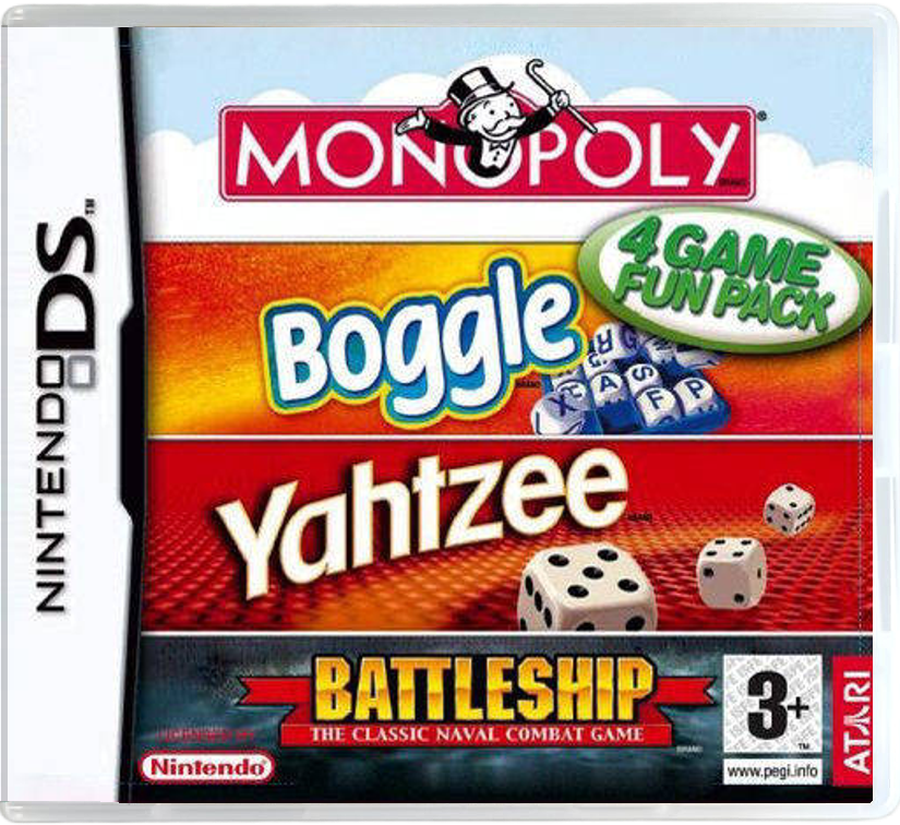Hasbro Compilation (Monopoly/Boggle/Yahtzee/Battleship)
