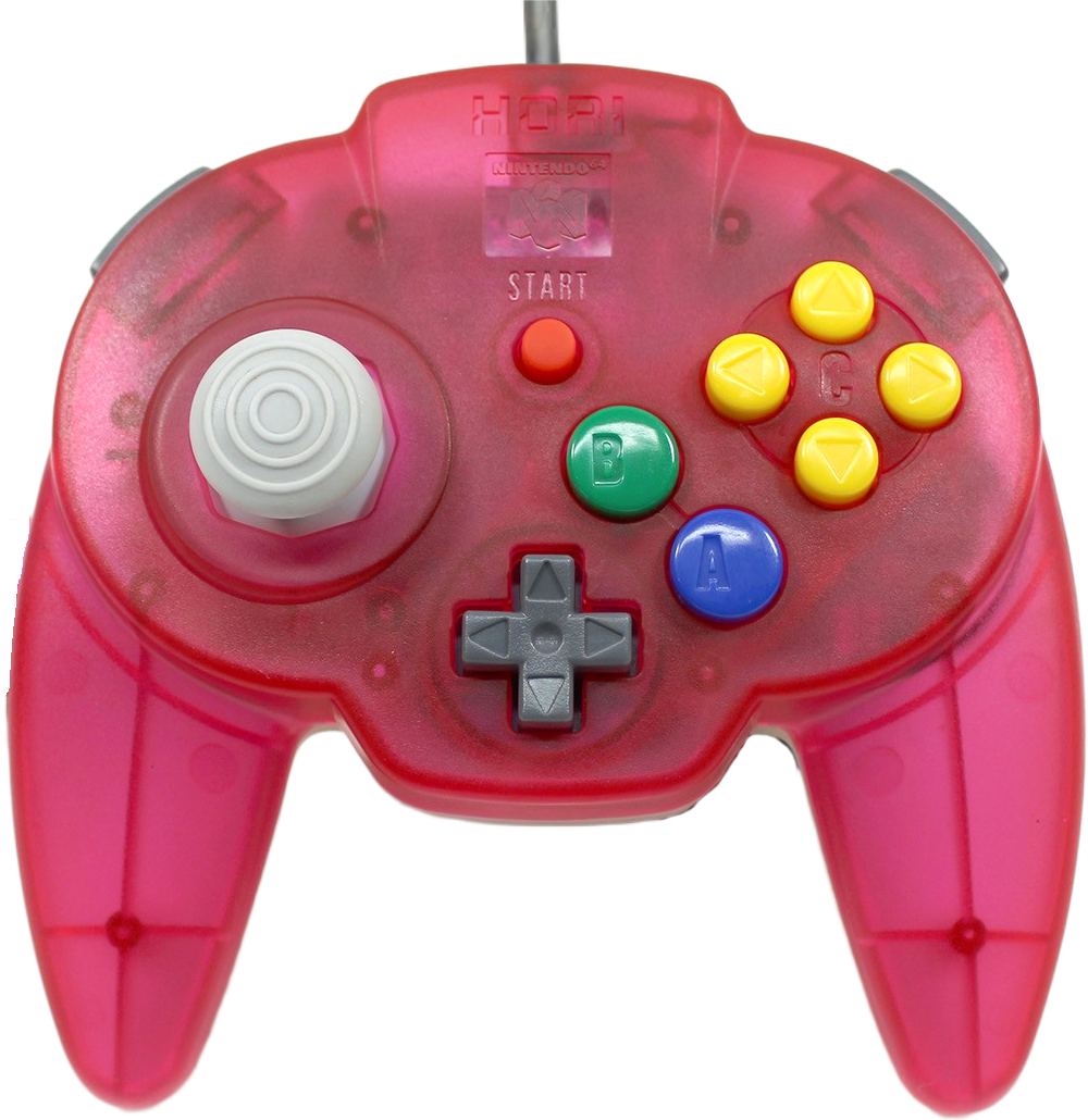 Hori Pad Mini N64 Controller – Clear Red