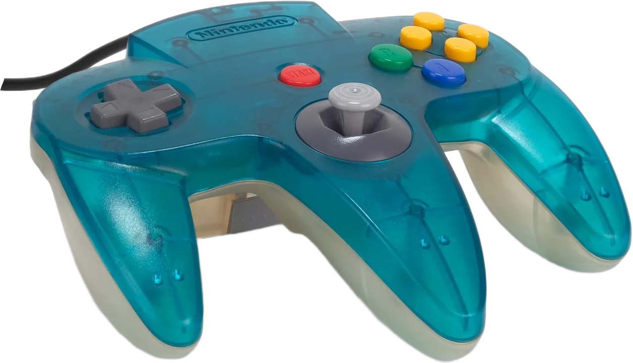 N64 Controller – Ice Blue / White (Clear)