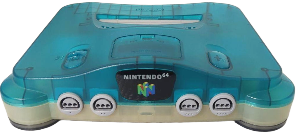 N64 Boxed Console – Ice Blue / White (Clear) – Japanese