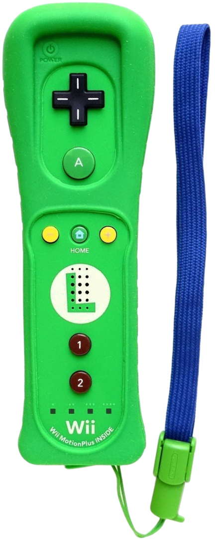 Wii Remote Plus with Jacket and Strap – Club Nintendo Luigi