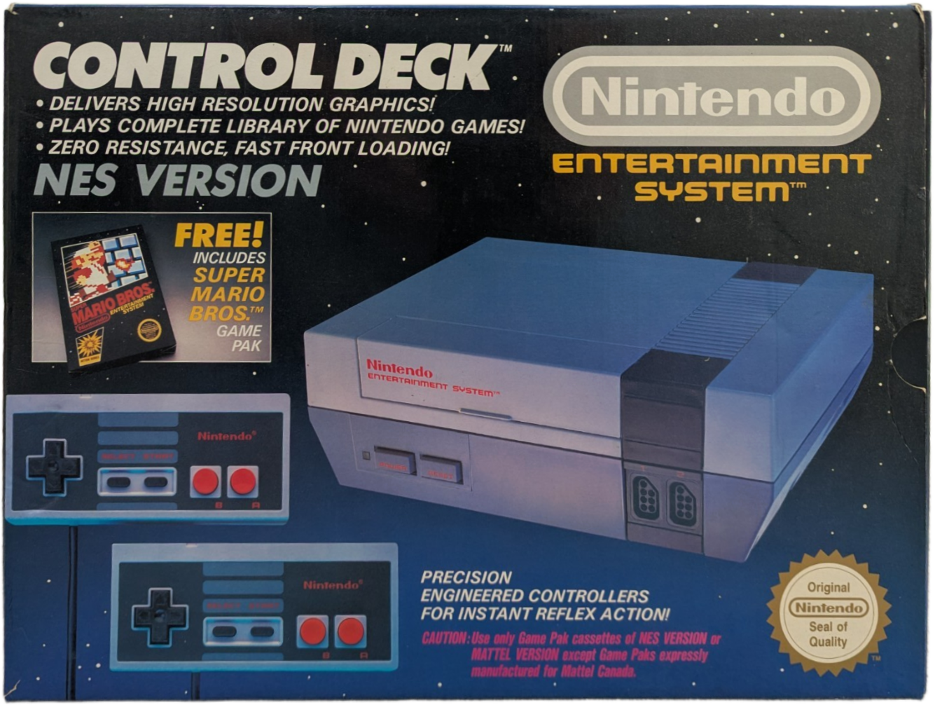 NES Boxed Console – Control Deck – Super Mario Bros.