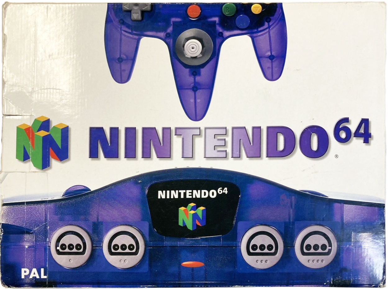N64 Boxed Console – Grape Purple (Clear) (Funtastic series)