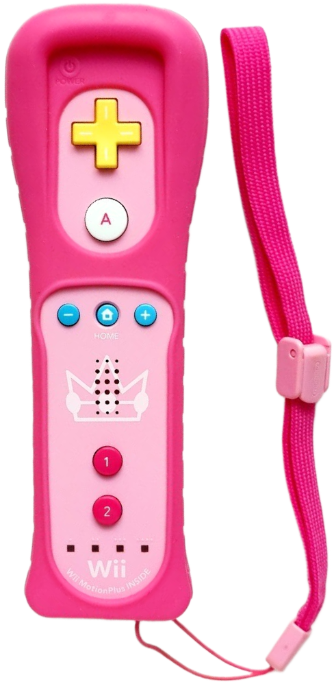 Wii Remote Plus with Jacket and Strap – Club Nintendo Peach