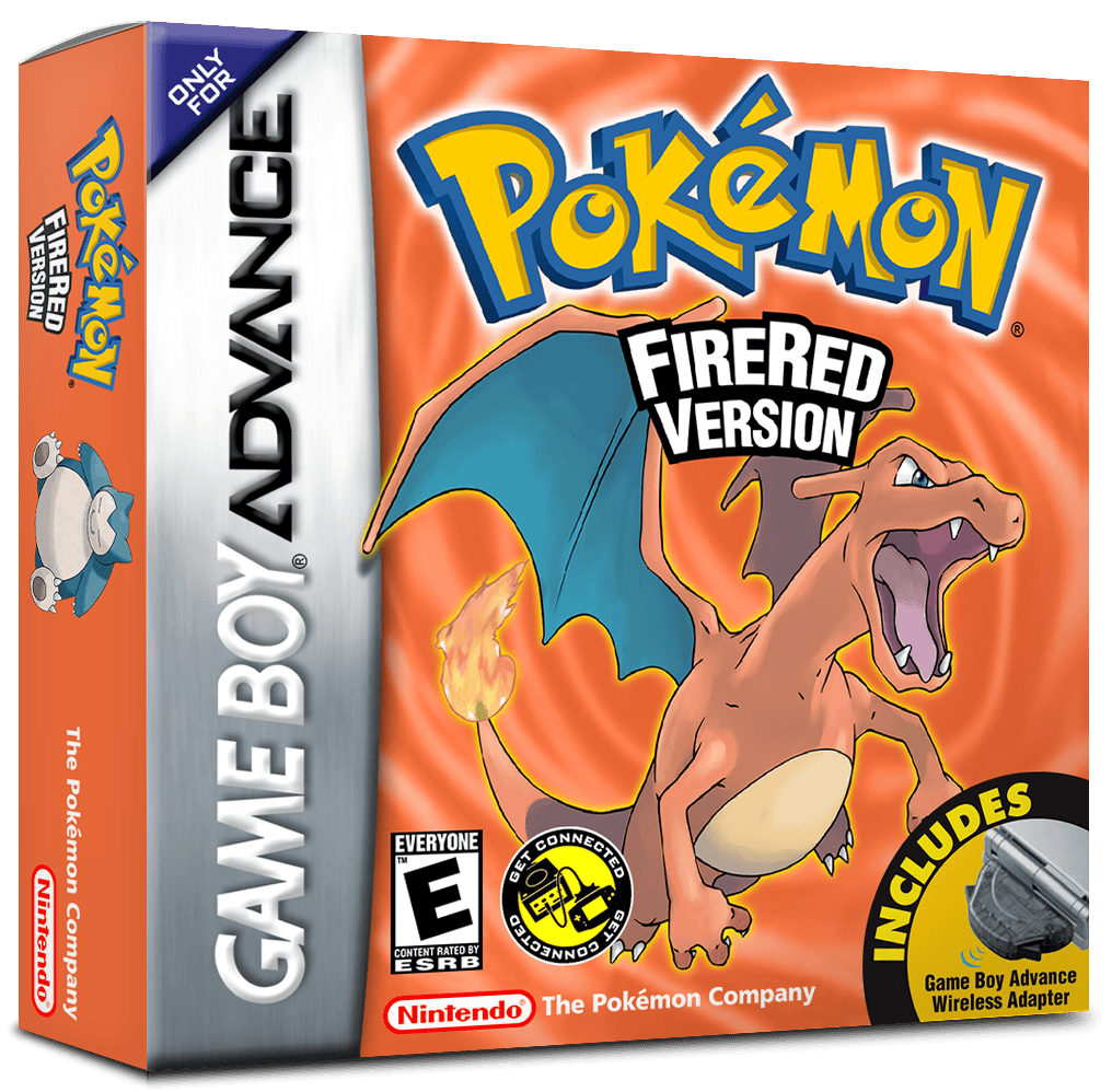 Pokemon FireRed with Wireless Adapter – American
