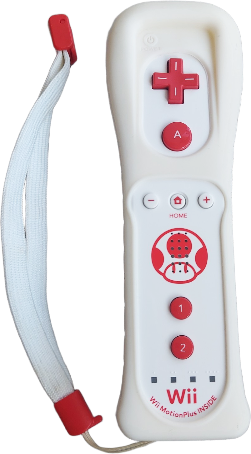 Wii Remote Plus with Jacket and Strap – Club Nintendo Toad
