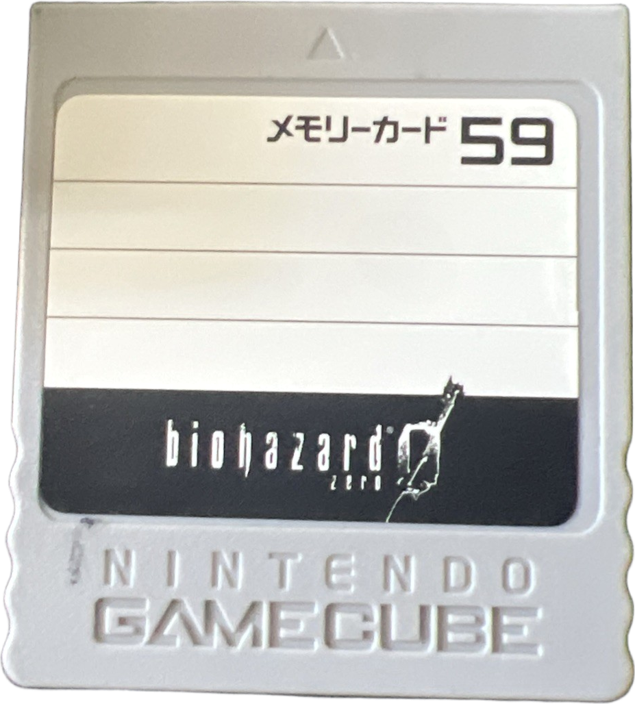 GameCube Memory Card – Grey Biohazard 0 Japanese (59 Blocks)