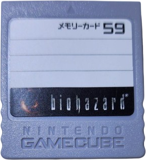 GameCube Memory Card – Grey Biohazard Japanese (59 Blocks)