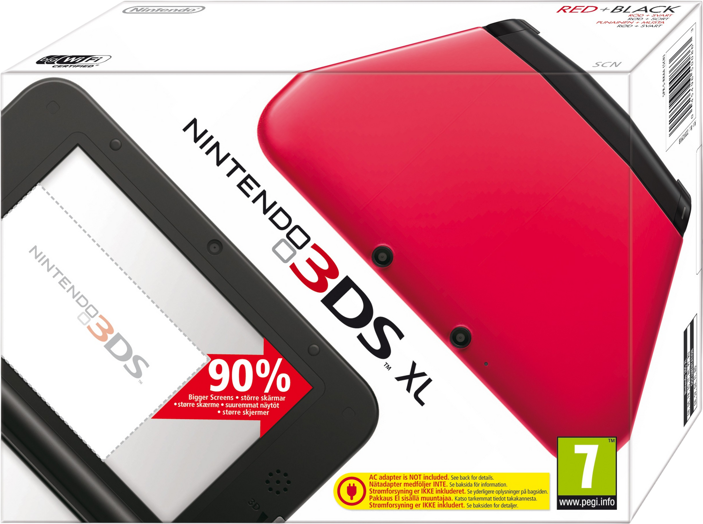 Nintendo 3DS XL Boxed Console – Red/Black