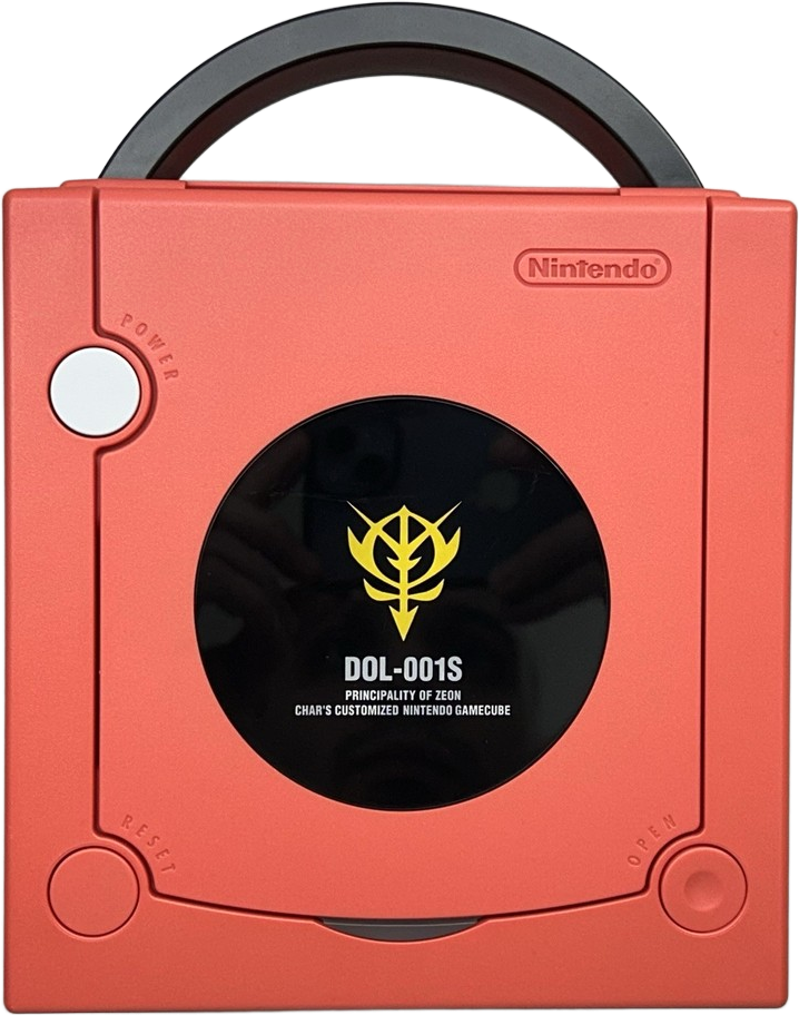 GameCube Loose Console – Char's Customized Box (Gundam Red) – Japanese