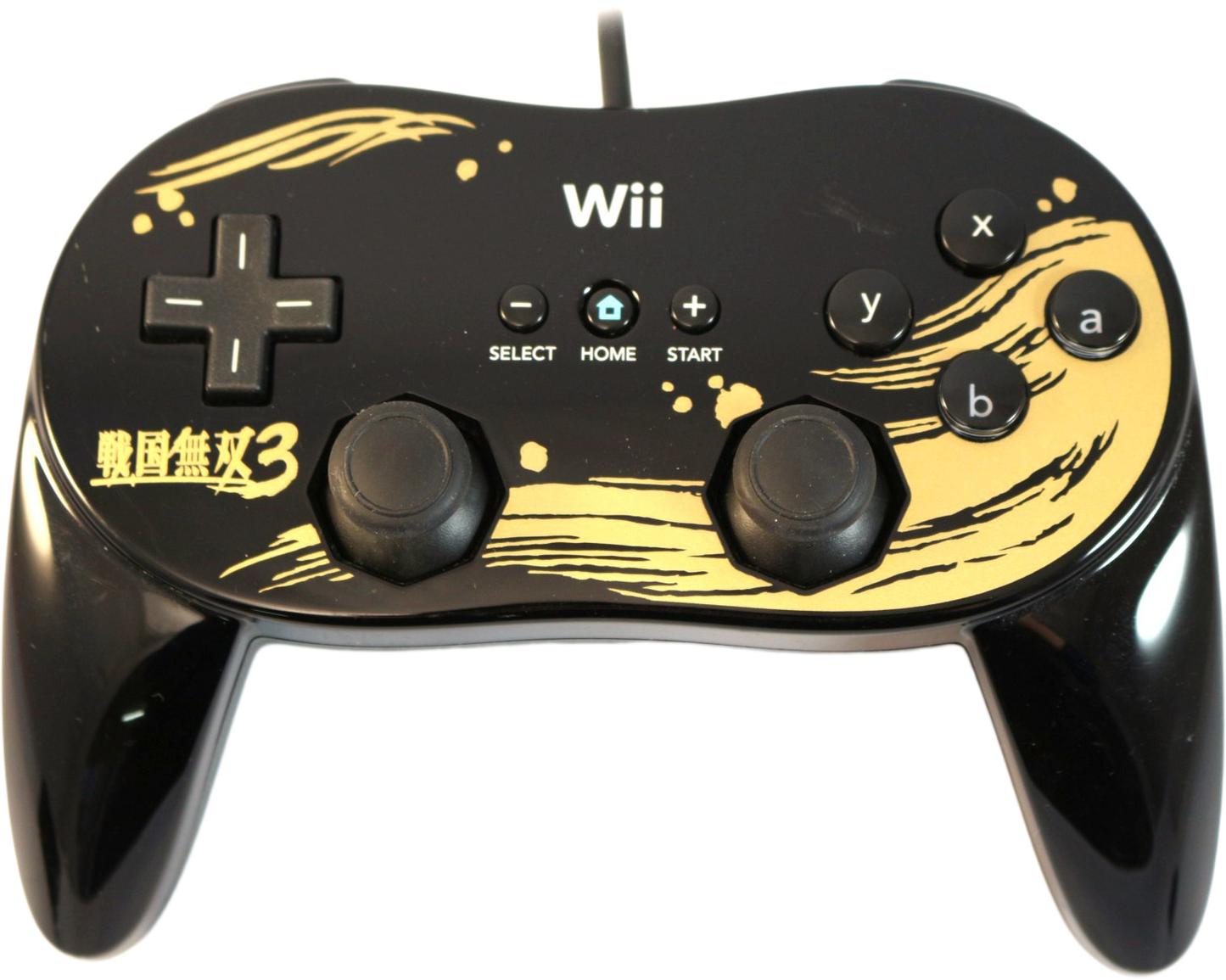 Wii Classic Controller Pro – Samurai Warriors 3 (Black & Gold)