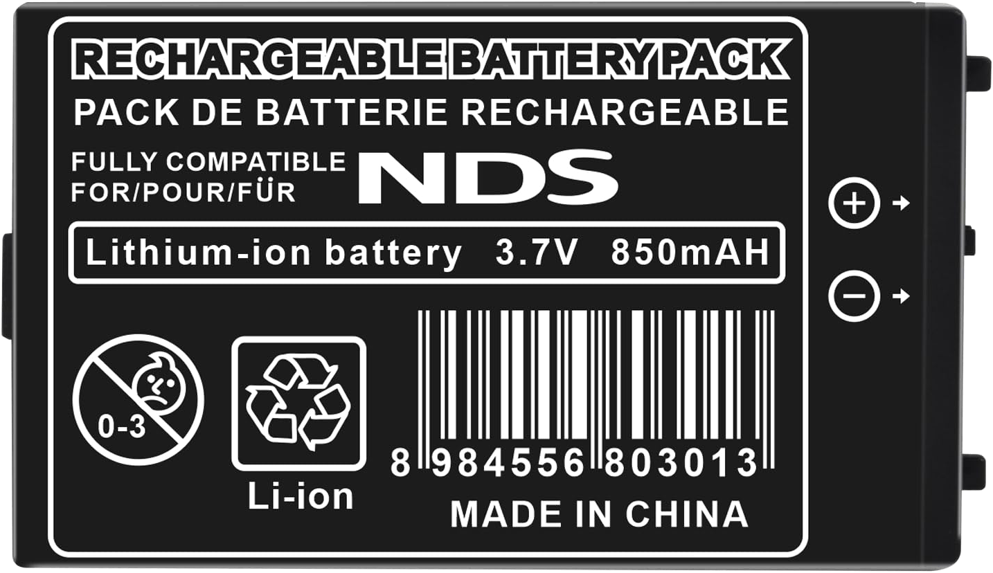 Nintendo DS (Original) Battery Replacement – NTR-003 850mAh