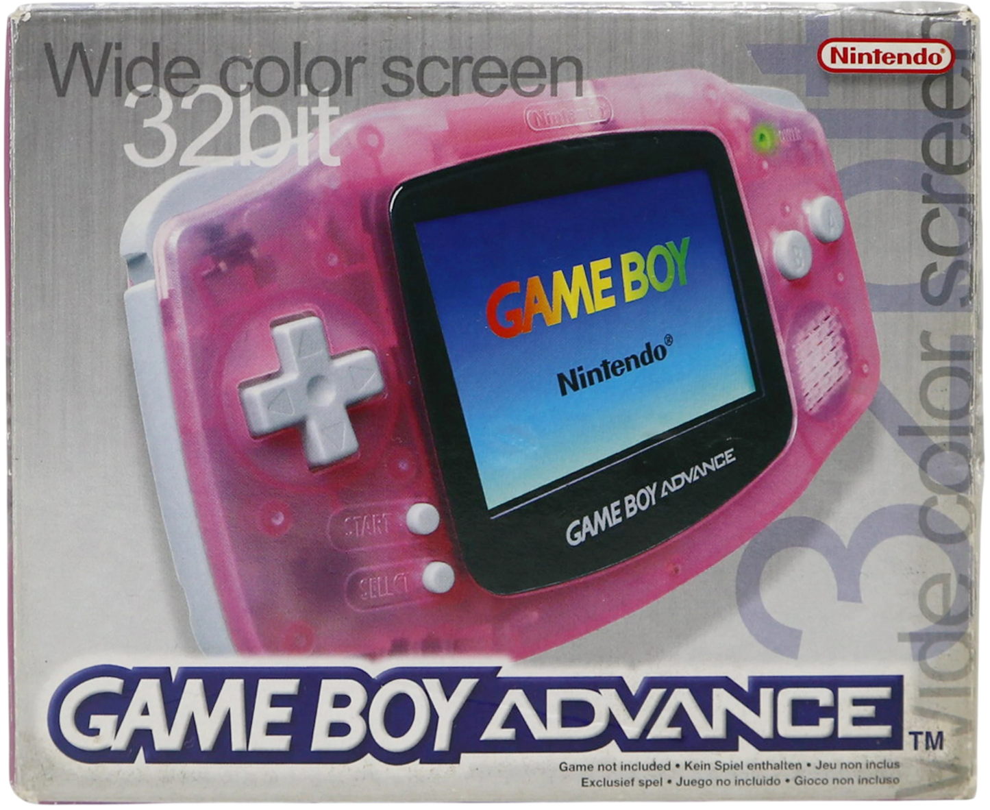 Game Boy Advance Boxed Console – Fuschia (Clear Pink)