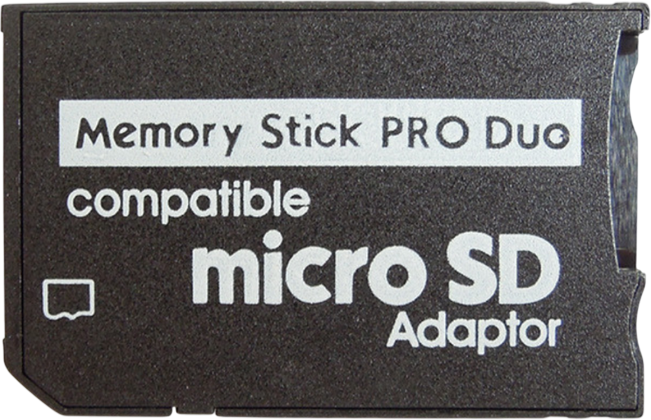 PSP Memory Stick Pro Duo to Micro SD Adapter