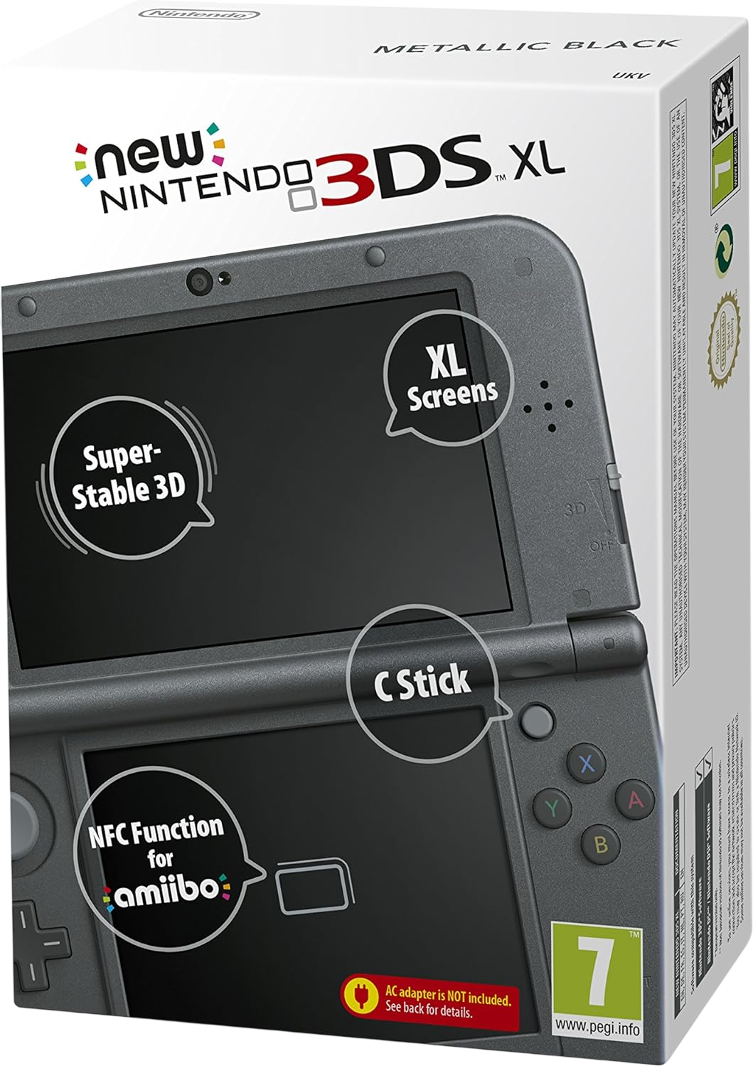 New Nintendo 3DS XL Boxed Console – Metallic Black