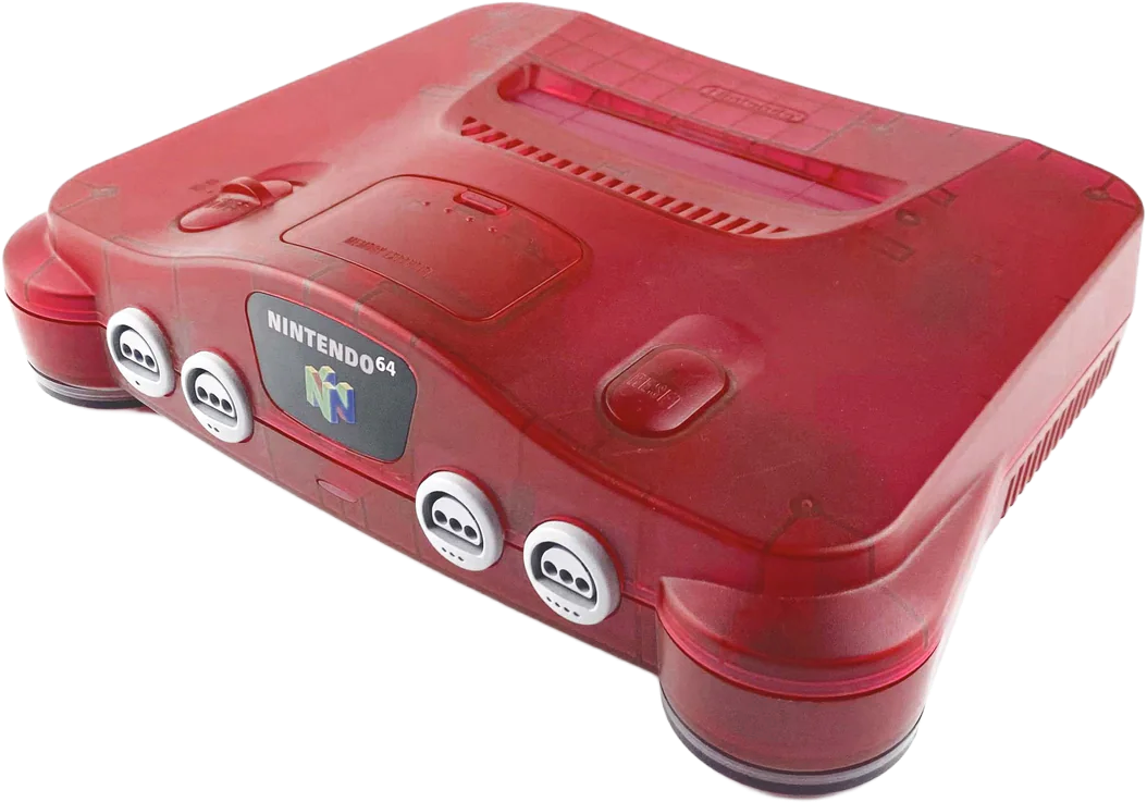 N64 Boxed Console – Watermelon Red (Clear) (Funtastic series)