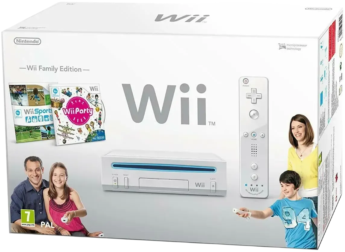 Nintendo Wii Family Edition Boxed Console – White with Wii Sports and Wii Party