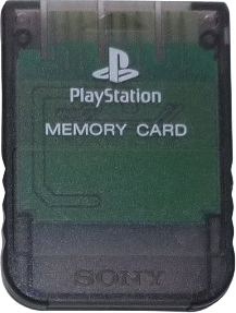 Playstation Memory Card – Clear Black