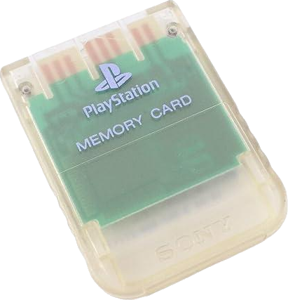 Playstation Memory Card – Clear