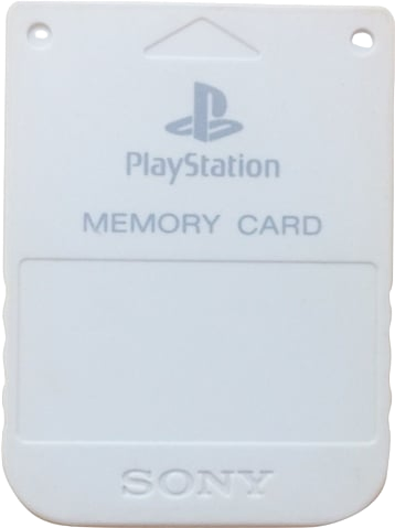 Playstation Memory Card – White