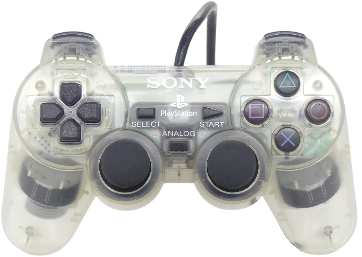 PS2 DualShock Controller – Crystal (Clear)