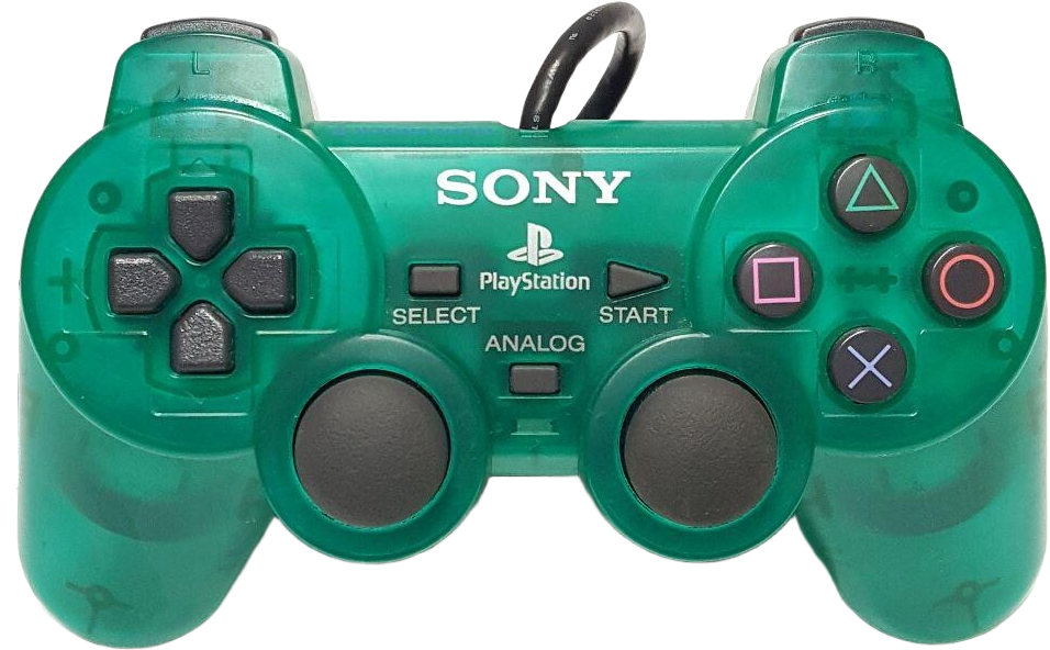 PS2 DualShock Controller – Emerald (Clear Green)