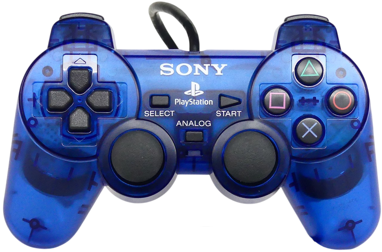 PS2 DualShock Controller – Ocean Blue (Clear Blue)
