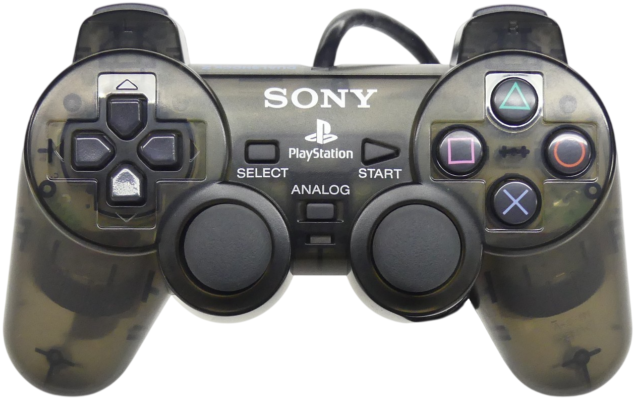 PS2 DualShock Controller – Zen Black (Clear)