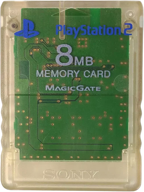 PS2 Memory Card – Clear