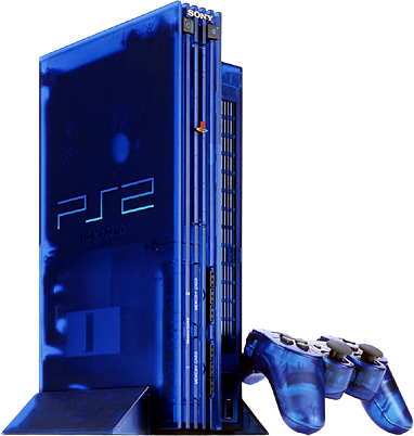 PS2 Loose Console – Ocean Blue (Clear) – Japanese