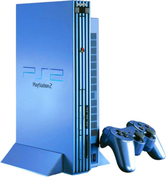 PS2 Loose Console – Aqua Blue