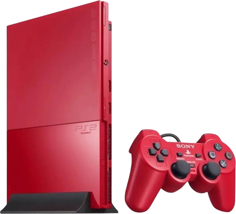 PS2 Slimline Loose Console – Cinnabar Red