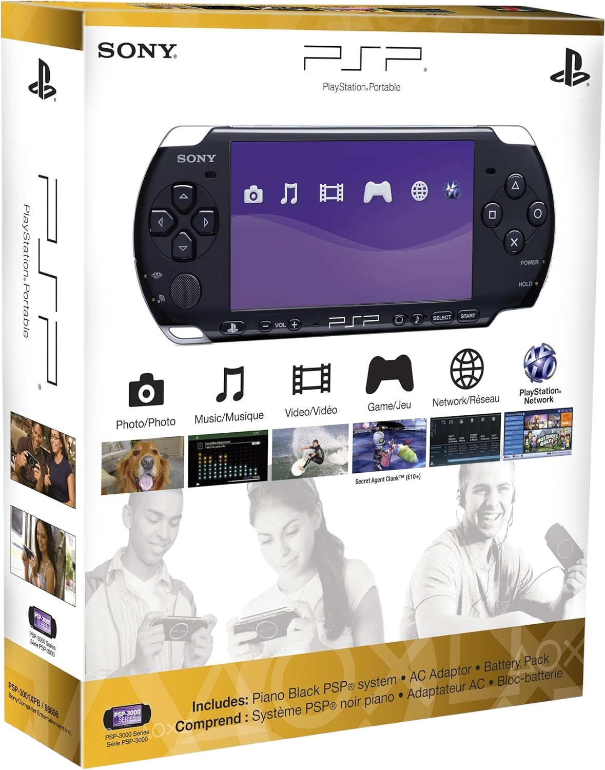 PSP (3000) Brite Boxed Console – Black