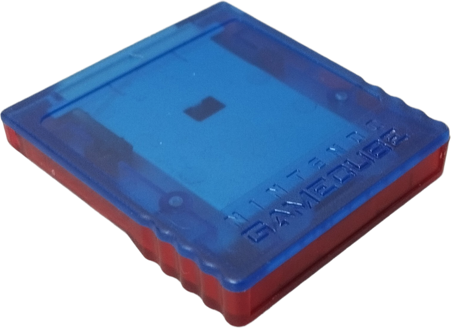 GameCube Memory Card – Clear Red and Blue Pokemon Box Ruby and Sapphire  (59 Blocks)