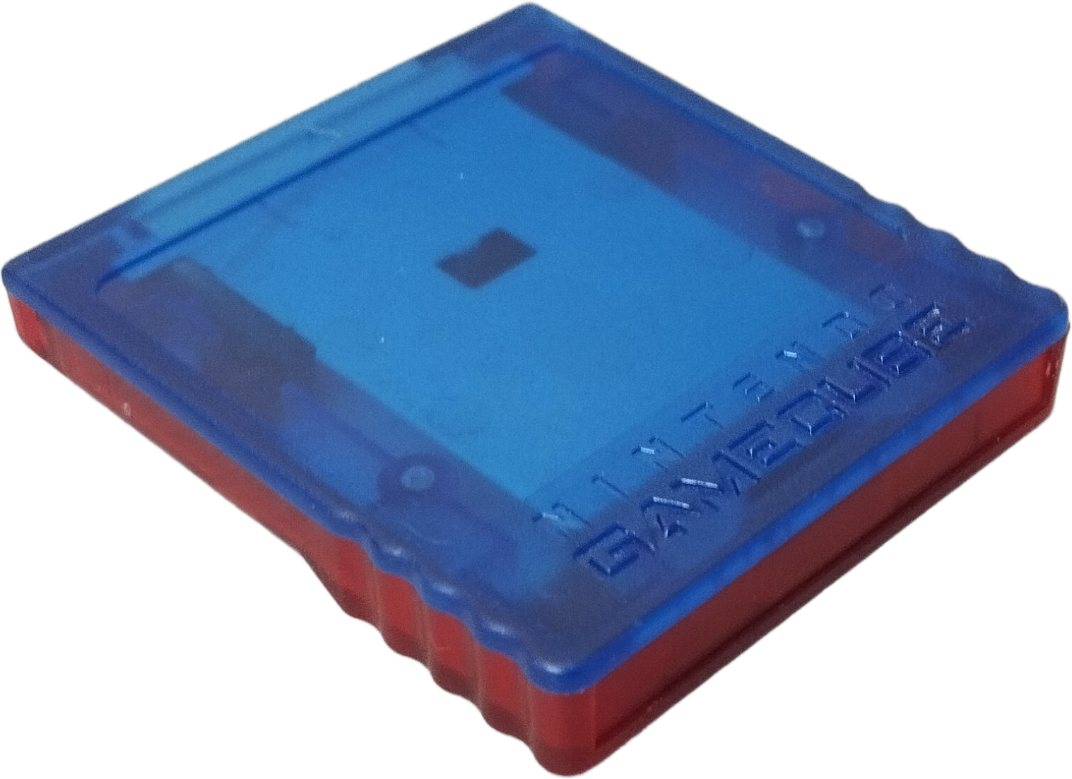 GameCube Memory Card – Clear Red and Blue Pokemon Box Ruby and Sapphire  (59 Blocks)