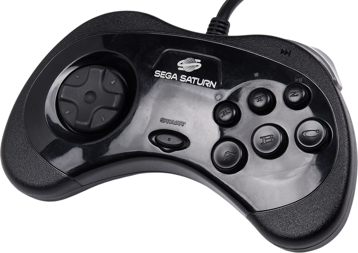 Sega Saturn Controller – Black