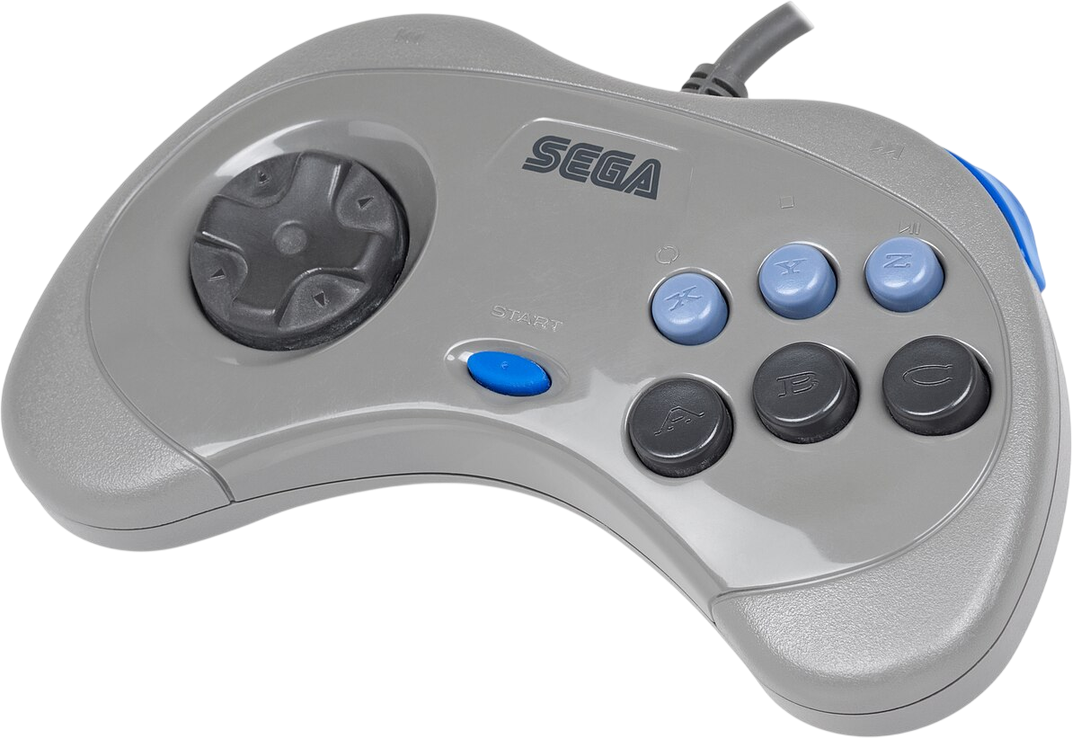 Sega Saturn Controller – Dark Grey