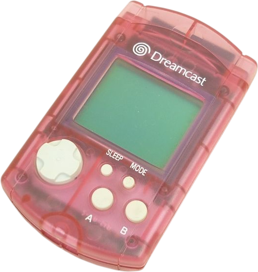 Dreamcast Visual Memory Unit – Clear Pink