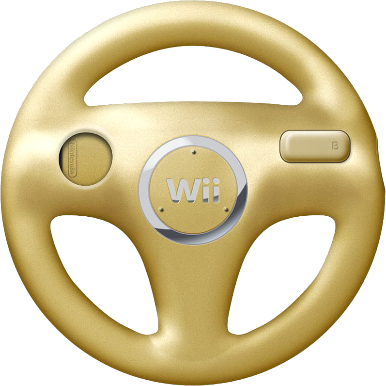 Wii Wheel – Gold (Club Nintendo) – Japanese
